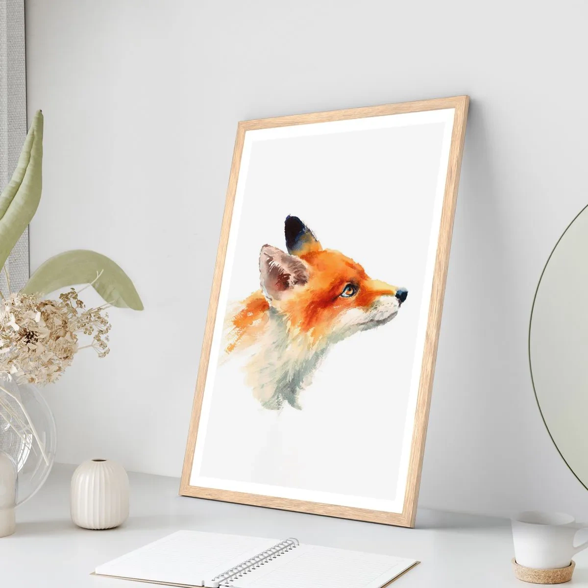 Een poster in een licht eiken lijst - Je kunt nooit voorzichtig genoeg zijn - 40x50 cm