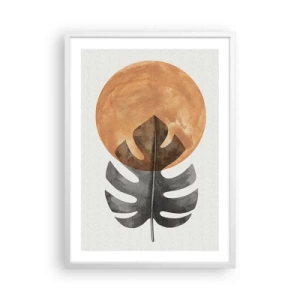 Poster in een witte lijst - Altijd de zon - 50x70 cm