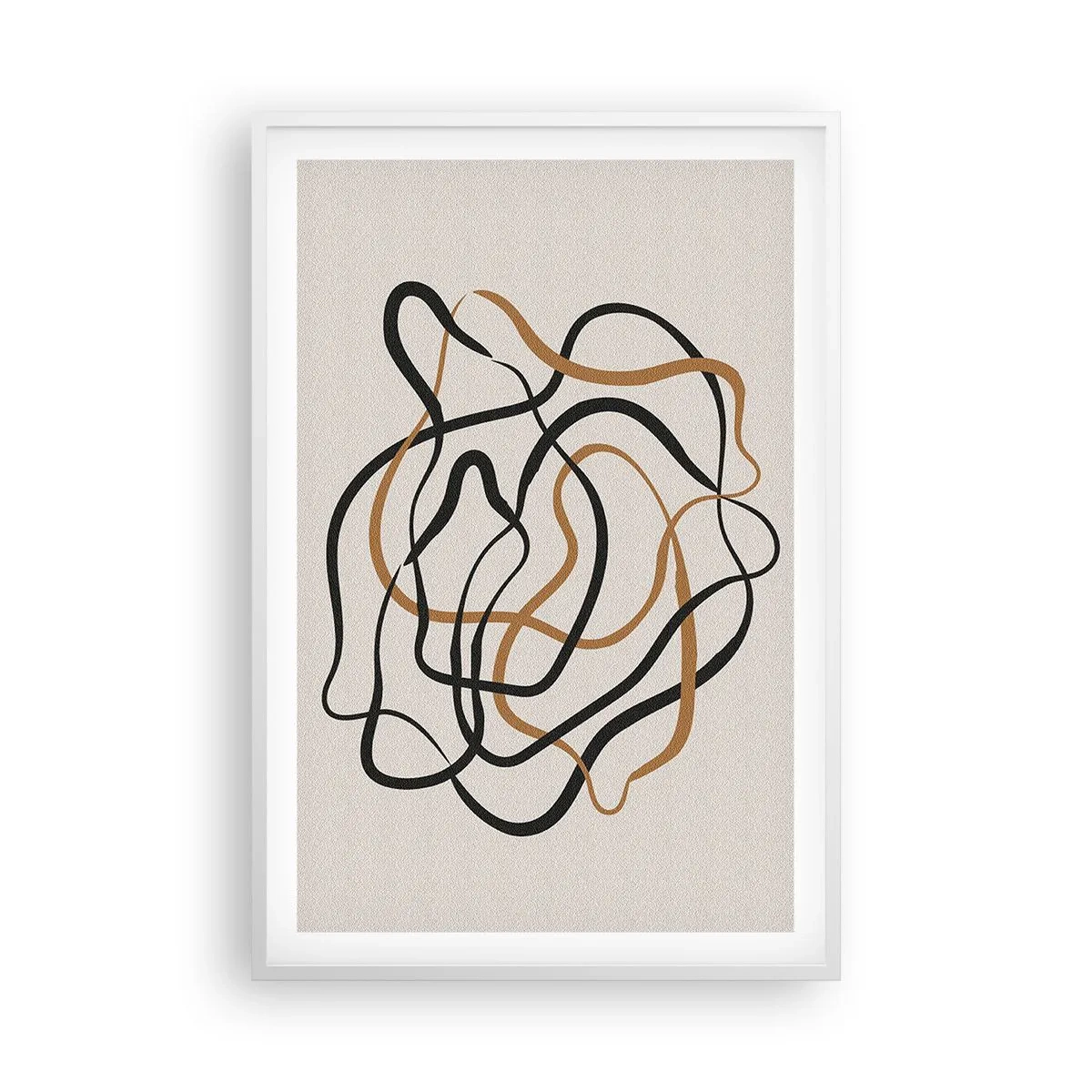 Poster in een witte lijst - Alles ging mis - 61x91 cm