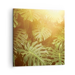 Schilderen op canvas - In het groen treden... - 50x50 cm