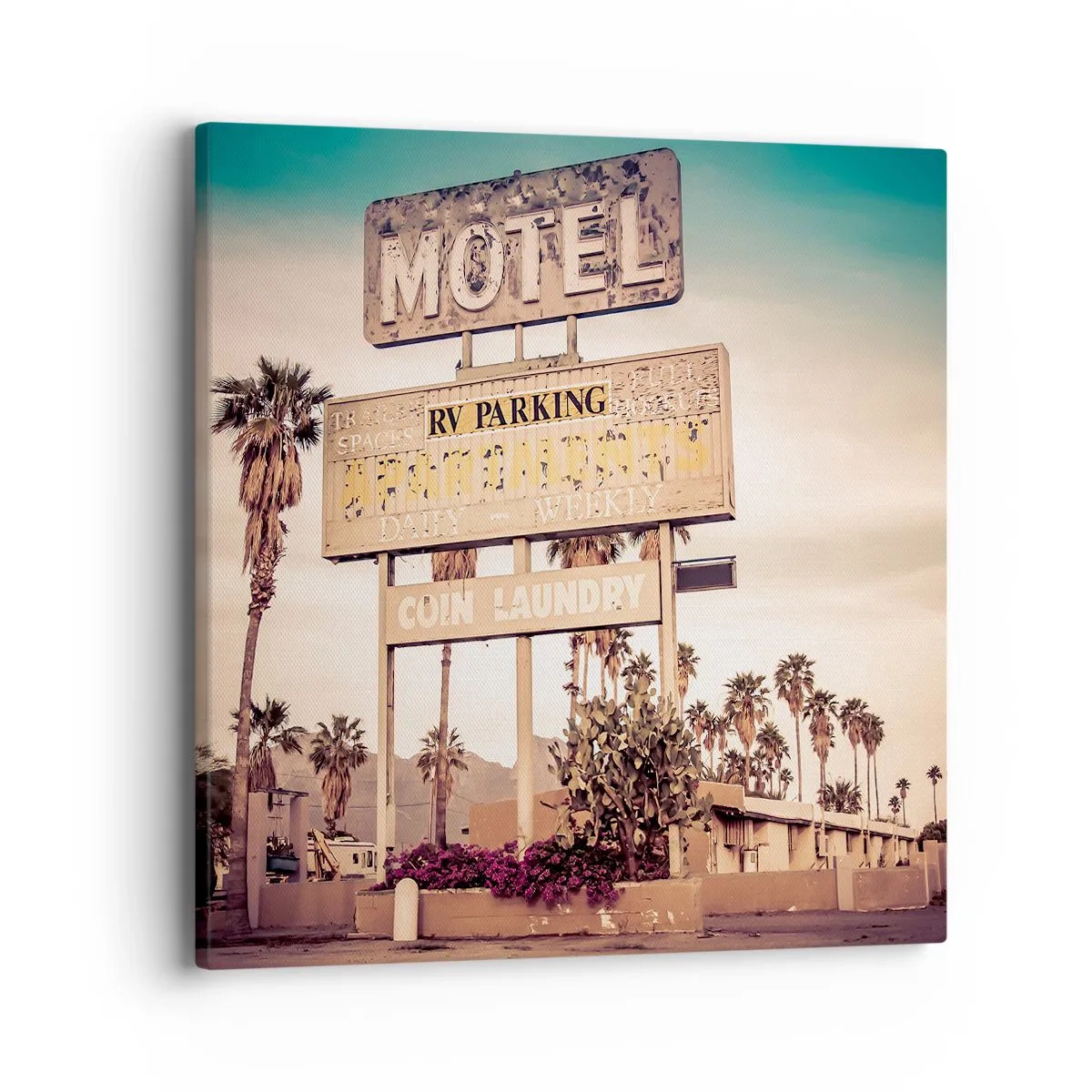 Schilderen op canvas - Hier staat de tijd stil - 40x40 cm