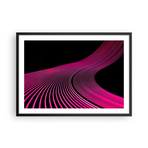 Poster in een zwarte lijst - Avenue van licht - 70x50 cm