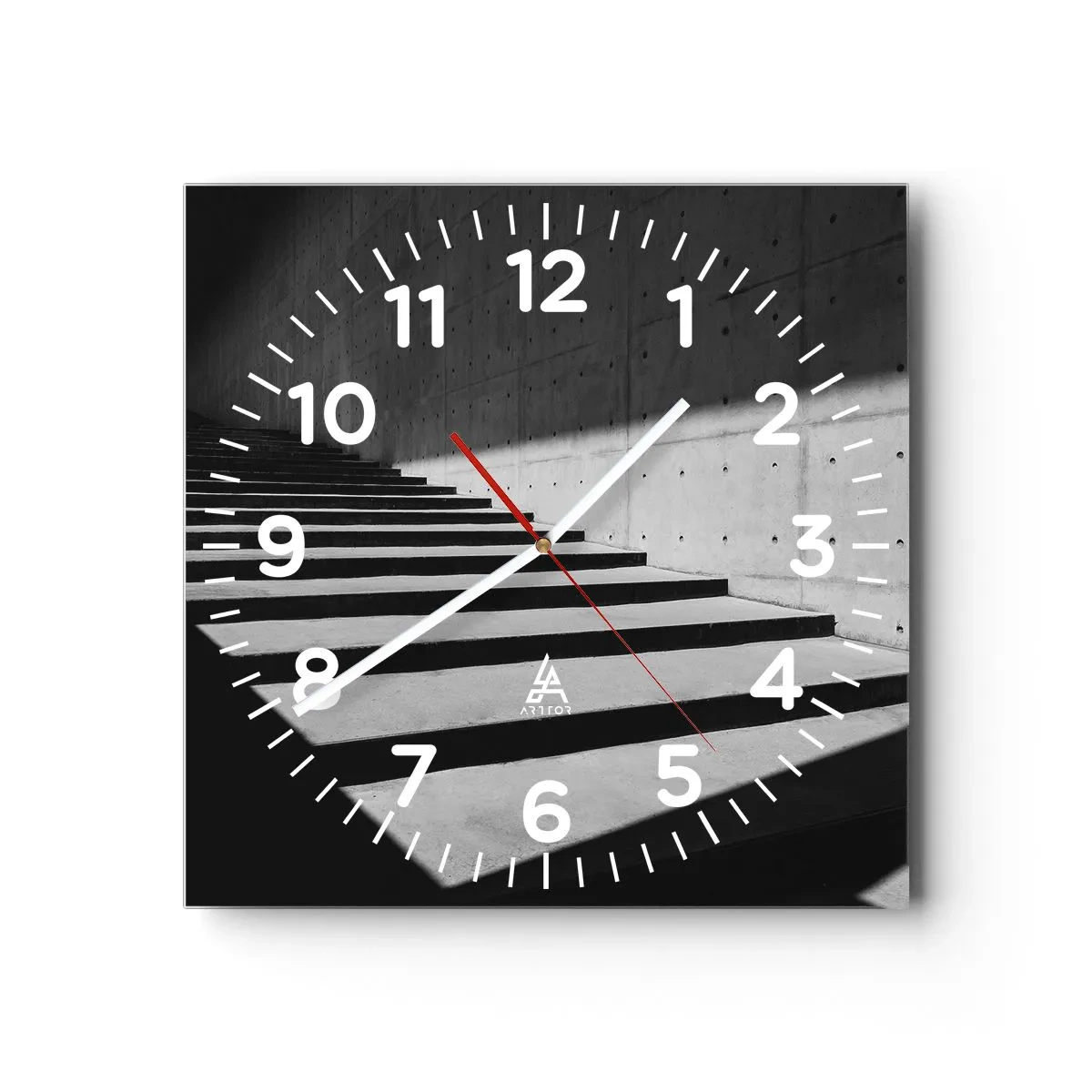 Wandklok - Klok - De rauwe schoonheid van het modernisme - 30x30 cm