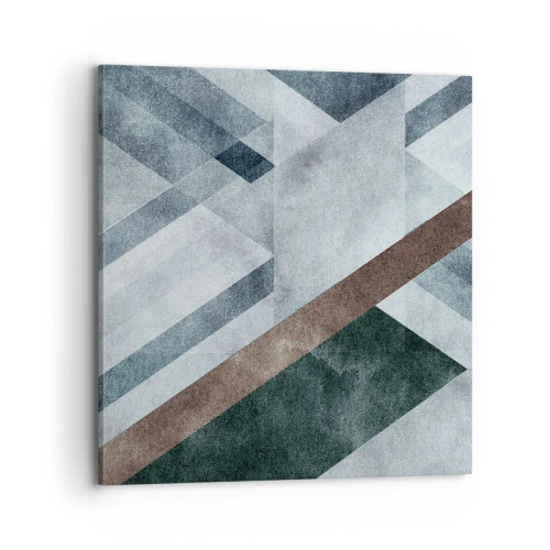 Schilderen op canvas - Verfijnde elegantie van geometrie - 70x70 cm