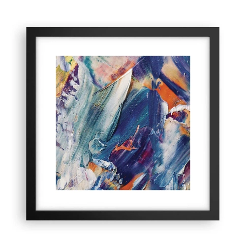 Poster in een zwarte lijst - Kleur verwarring - 30x30 cm