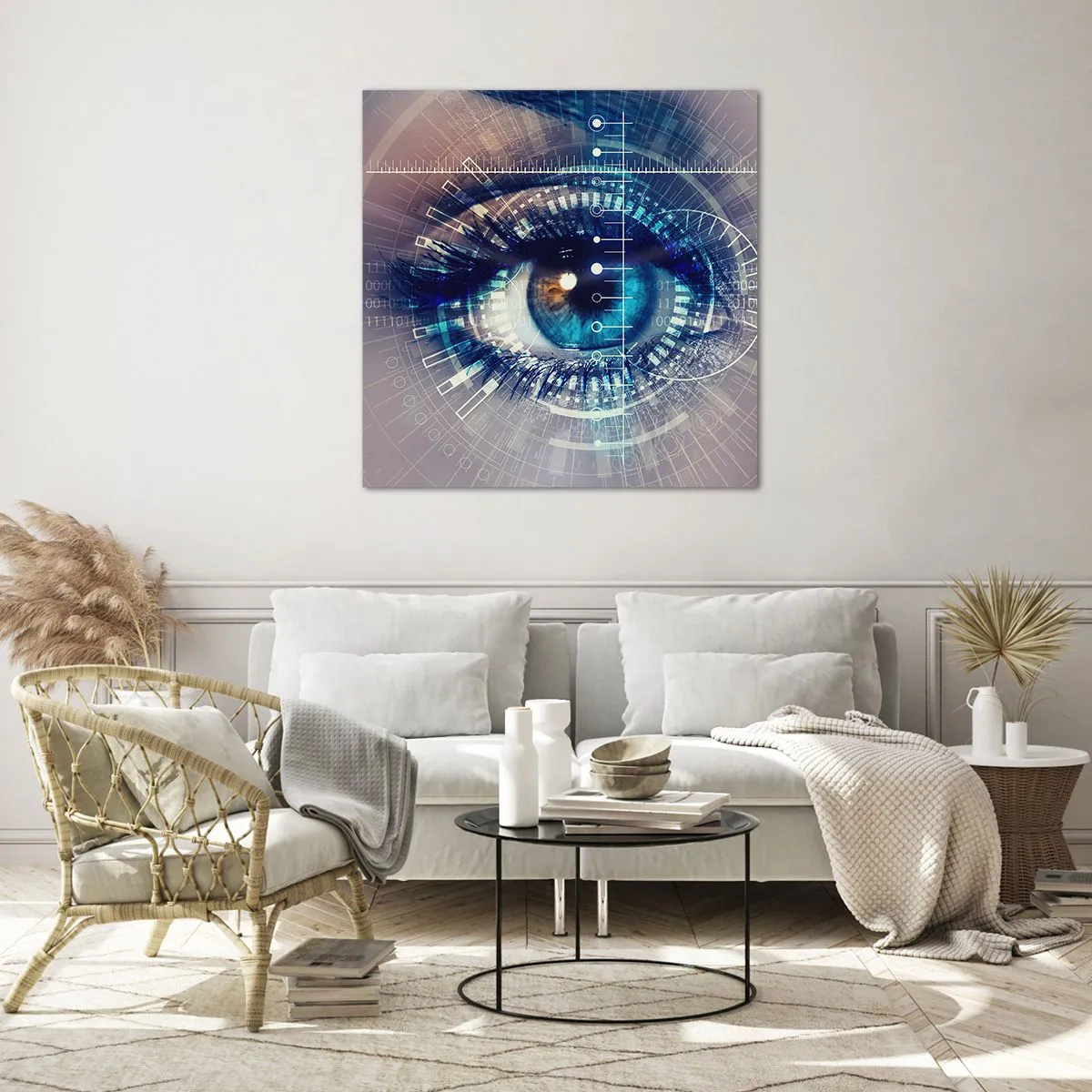 Schilderen op glas - Je denkt dat je me kent - 60x60 cm