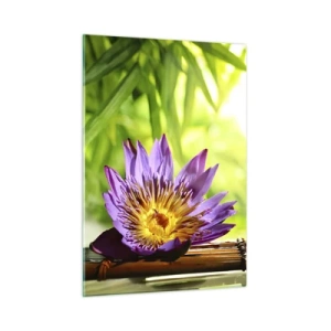 Schilderen op glas - In de Aziatische zon - 50x70 cm