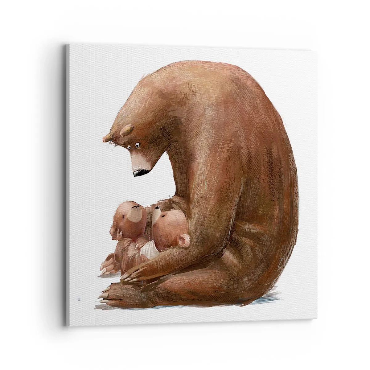 Schilderen op canvas - Zoete dromen, kinderen - 70x70 cm