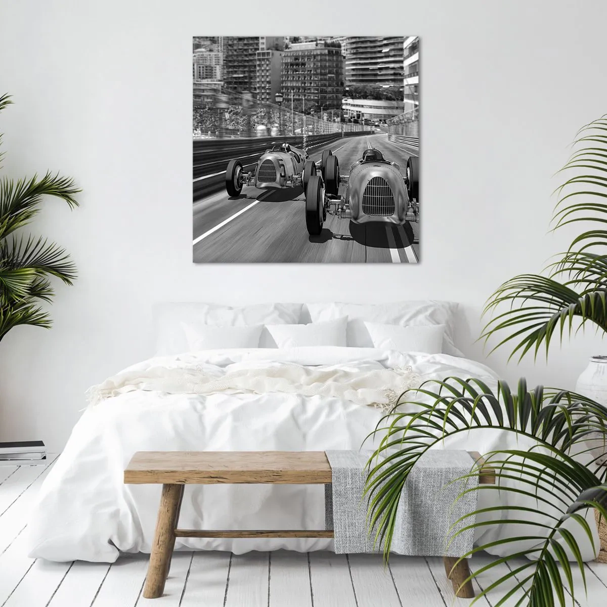 Schilderen op canvas - Lang geleden in Monte Carlo - 40x40 cm