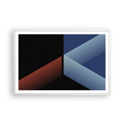 Poster in een witte lijst - Een eenvoudig verhaal - 91x61 cm