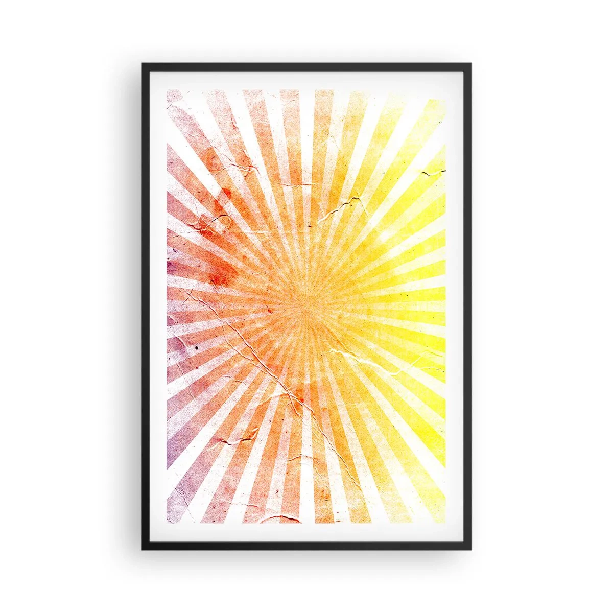 Poster in een zwarte lijst - Zonsopgangen en zonsondergangen - 61x91 cm