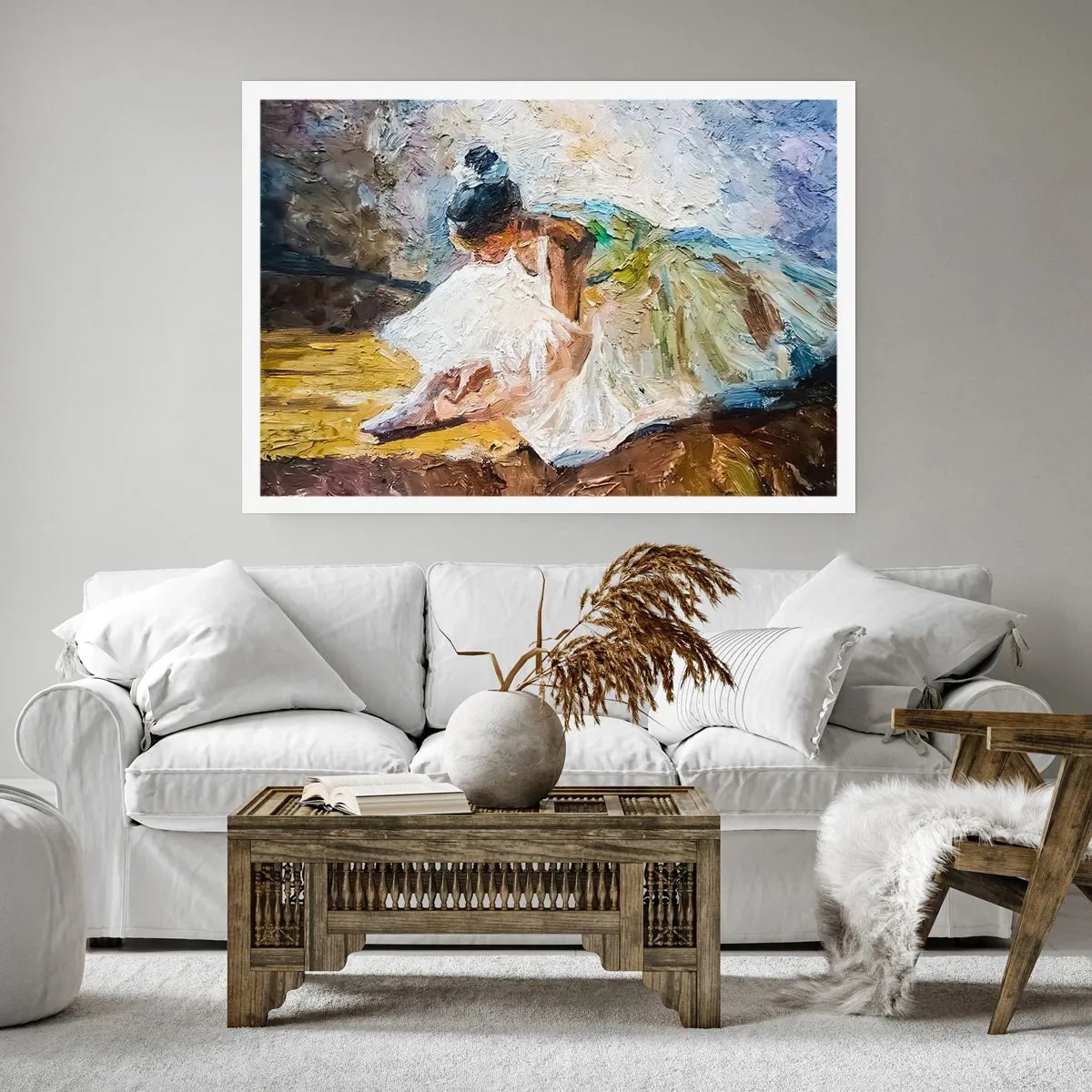 Poster - Naar een schilderij van Degas - 40x30 cm