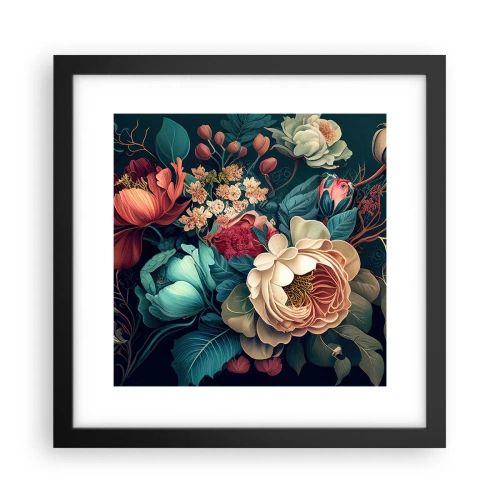 Poster in een zwarte lijst - 19e-eeuwse charme - 30x30 cm