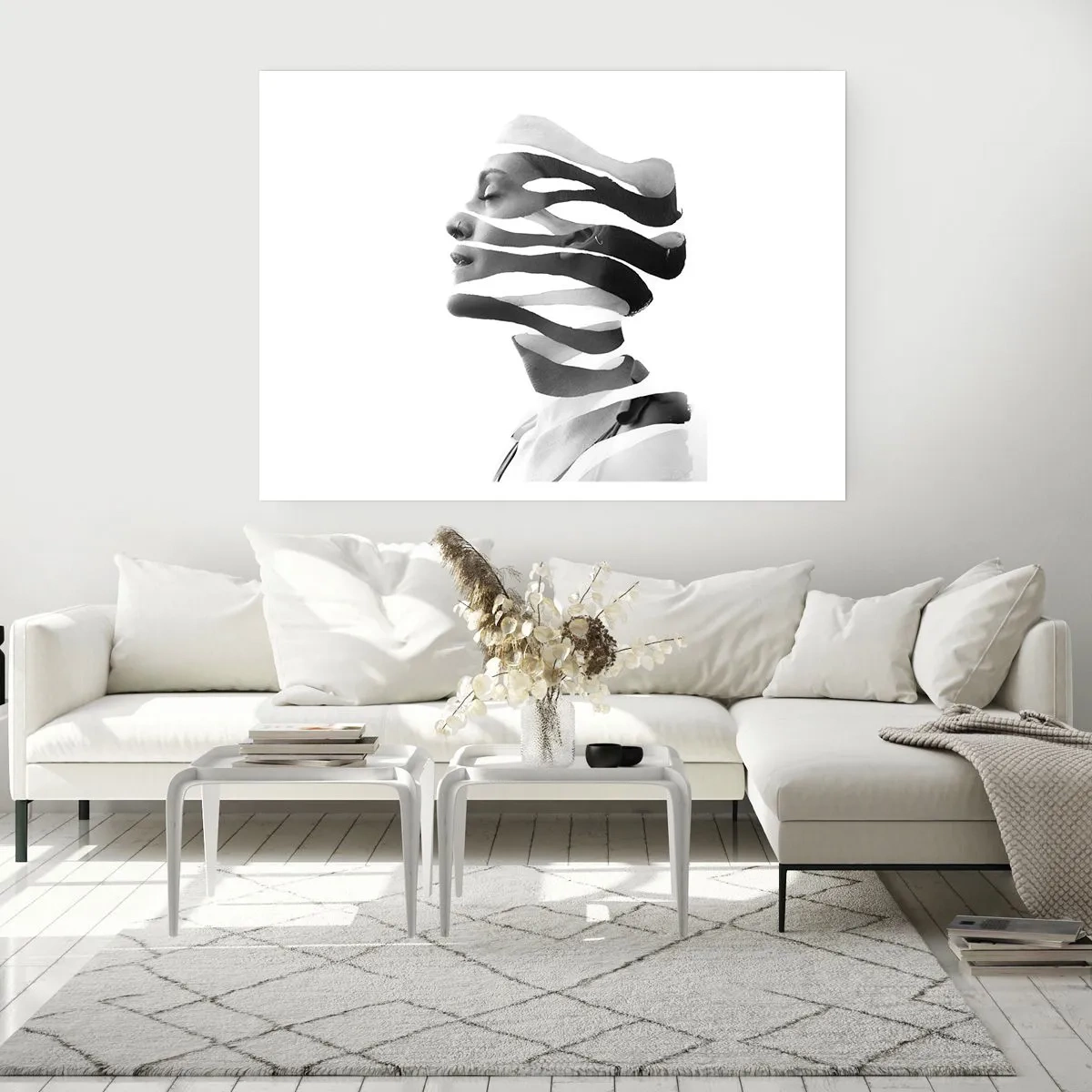 Poster - Surrealistisch portret - 70x50 cm