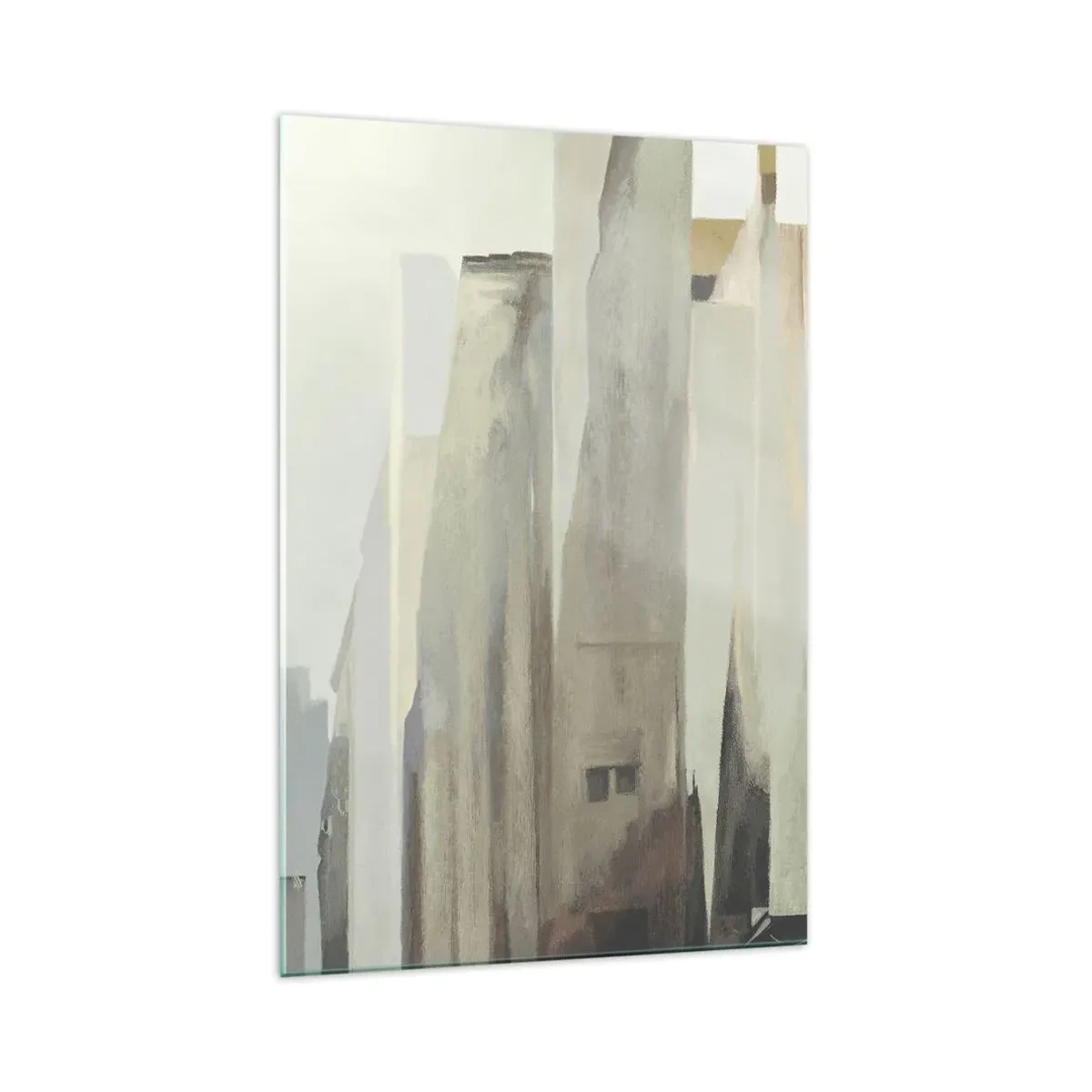 Schilderen op glas - Droom over de stad - 70x100 cm