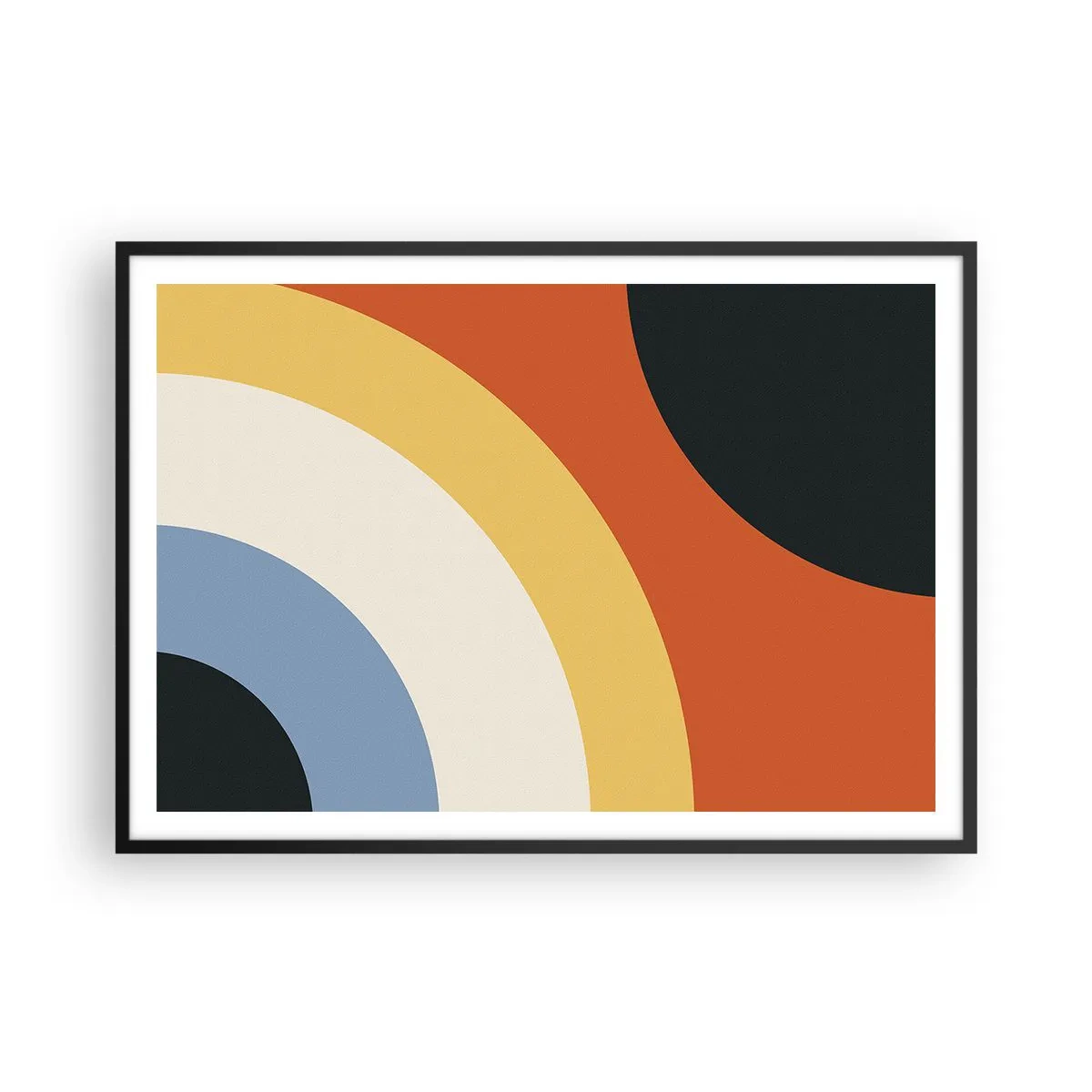 Poster in een zwarte lijst - Naar mezelf toe - 100x70 cm