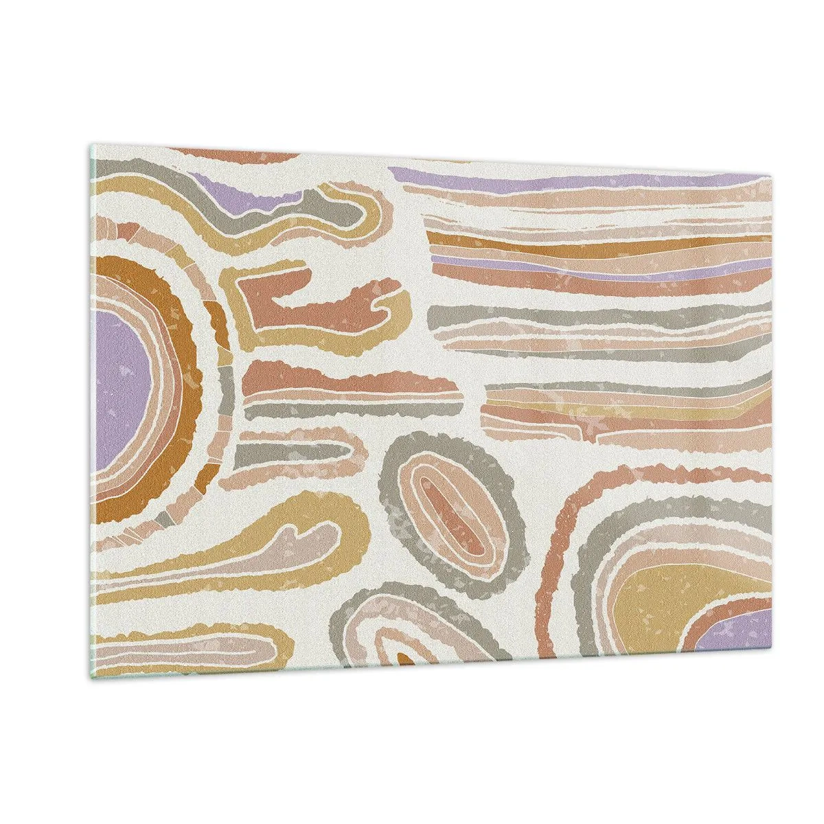 Schilderen op glas - Kleurrijke doorsneden - 120x80 cm