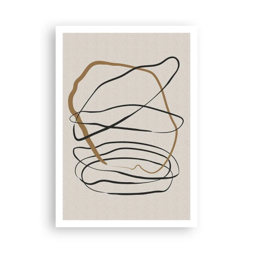 Poster - Compositie – loopdans - 70x100 cm