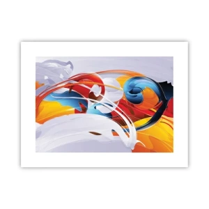 Poster - De dans van de elementen - 40x30 cm