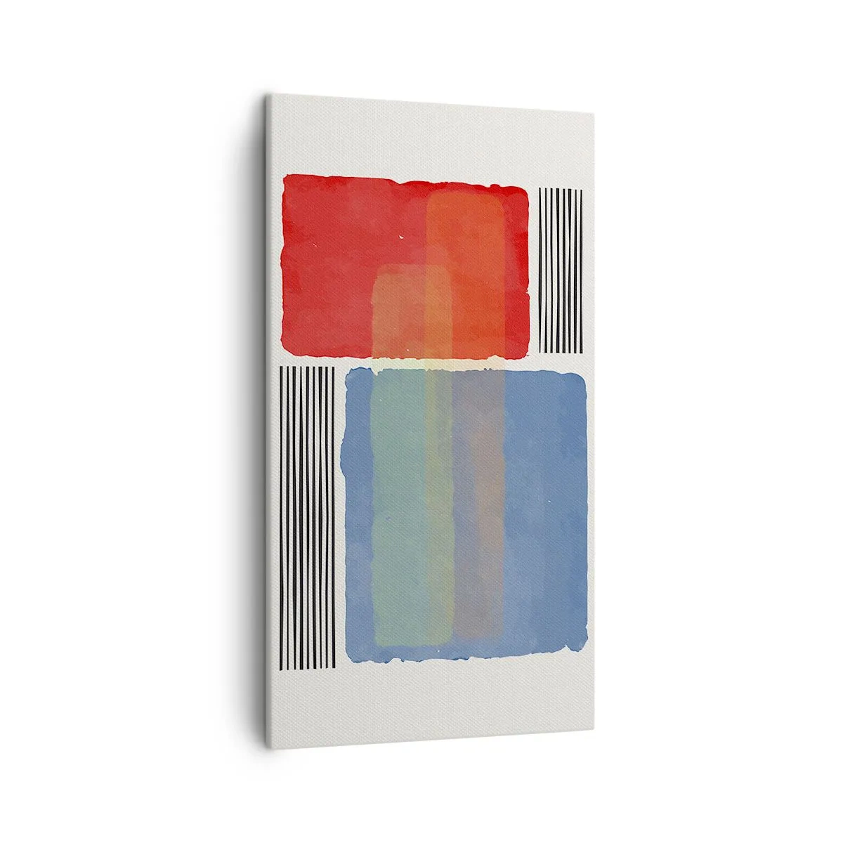 Schilderen op canvas - De geest en de letter van de geometrie - 45x80 cm