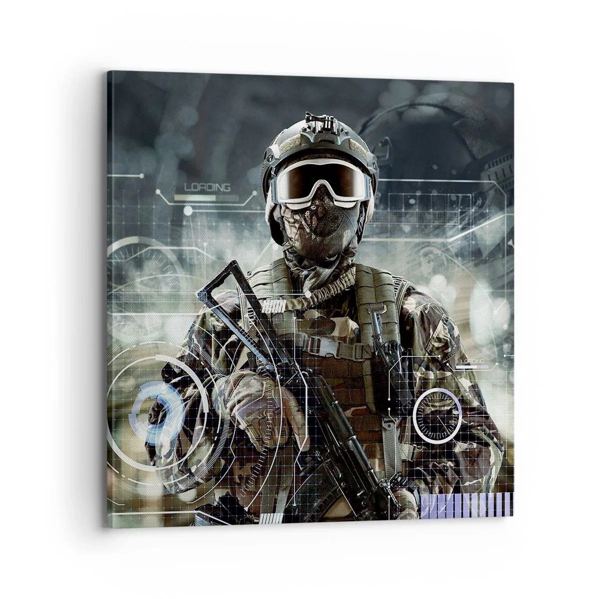 Schilderen op canvas - Macht tot een macht verheven - 70x70 cm