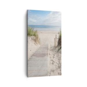 Schilderen op canvas - naar de horizon - 45x80 cm