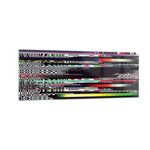 Schilderen op glas - Het controlebeeld van de werkelijkheid - 140x50 cm