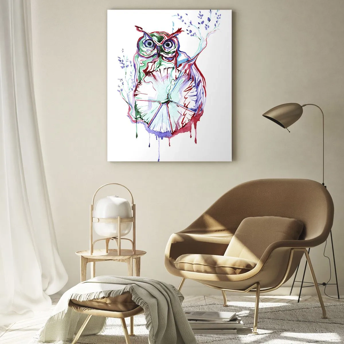 Schilderen op glas - Wijs van nature - 80x120 cm