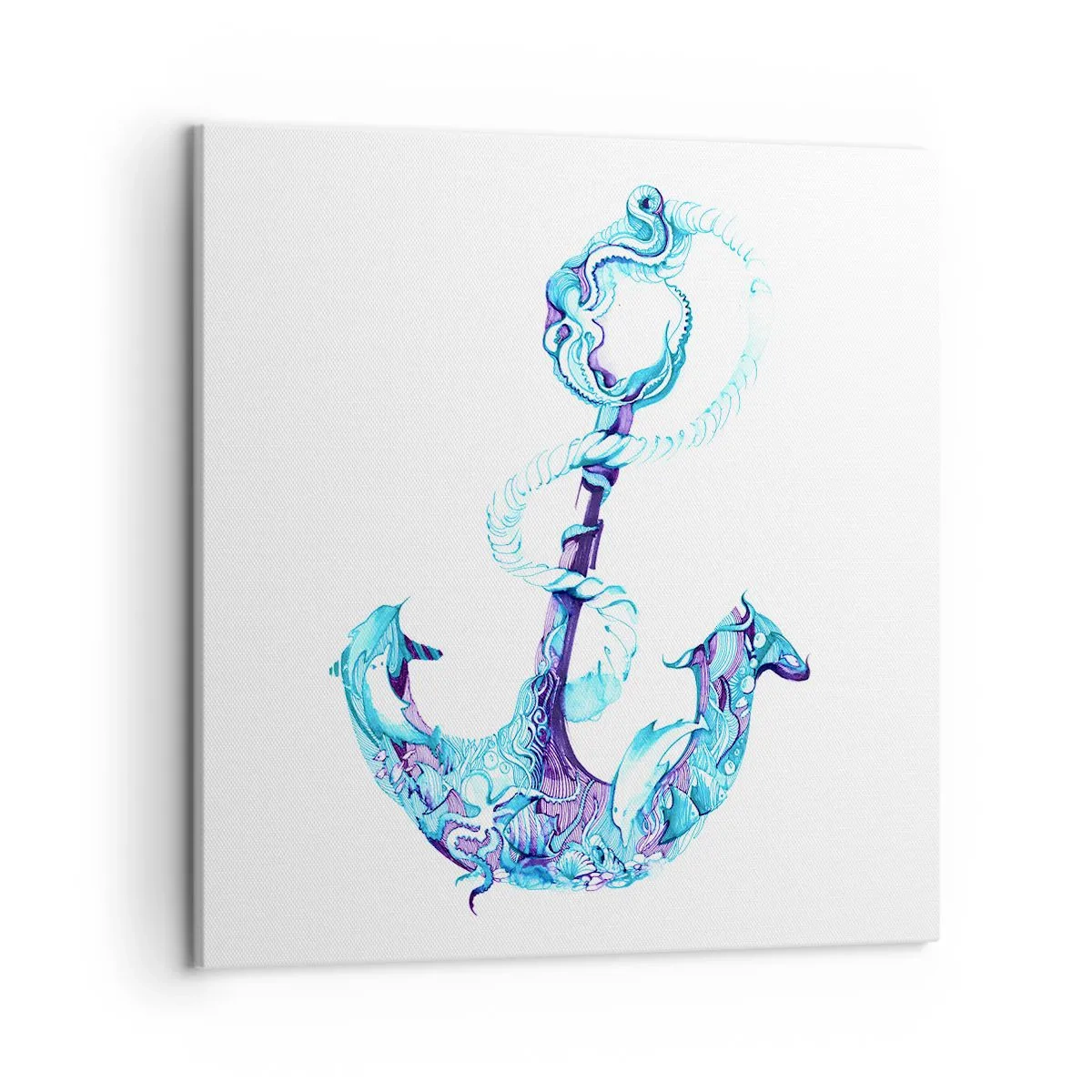 Schilderen op canvas - De vertrouweling van de geheimen van de zee - 50x50 cm