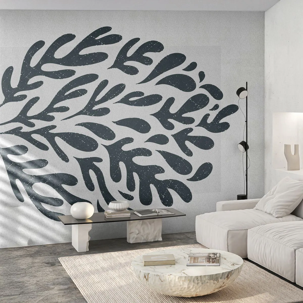 Zelfklevend Fotobehang Deluxe Sticker - Vormen van de natuur - Boho, Minimalistisch, Modern - 200x140 cm