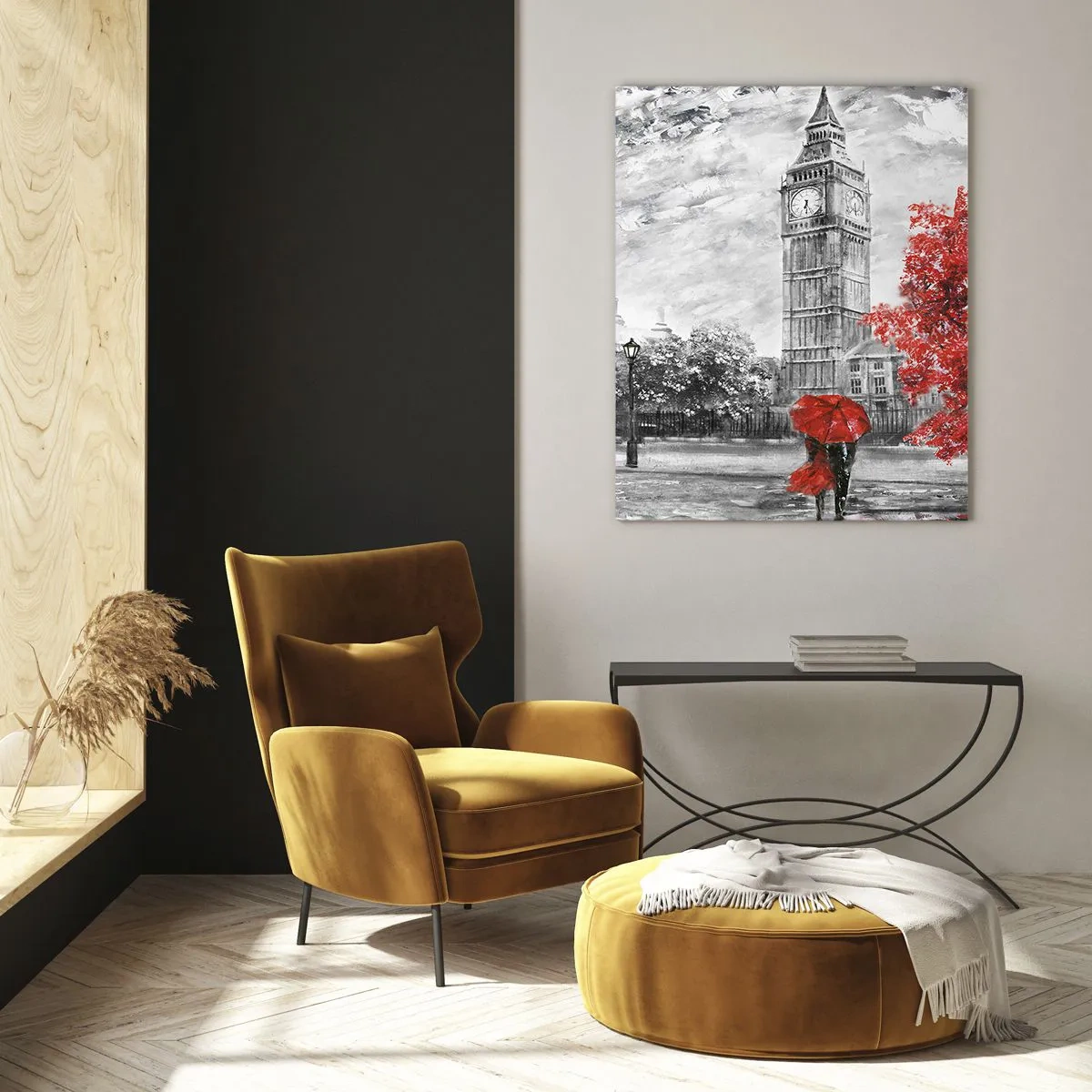 Schilderen op glas - Een spannende dag - 50x70 cm