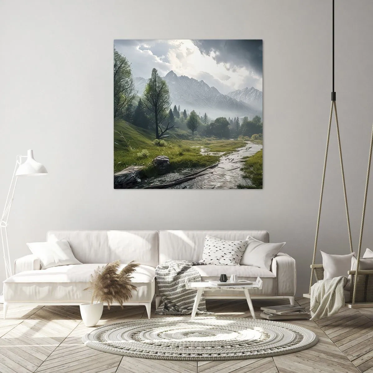 Schilderen op canvas - Daarheen en terug - 60x60 cm