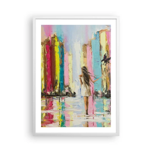 Poster in een witte lijst - Volg mij - 50x70 cm