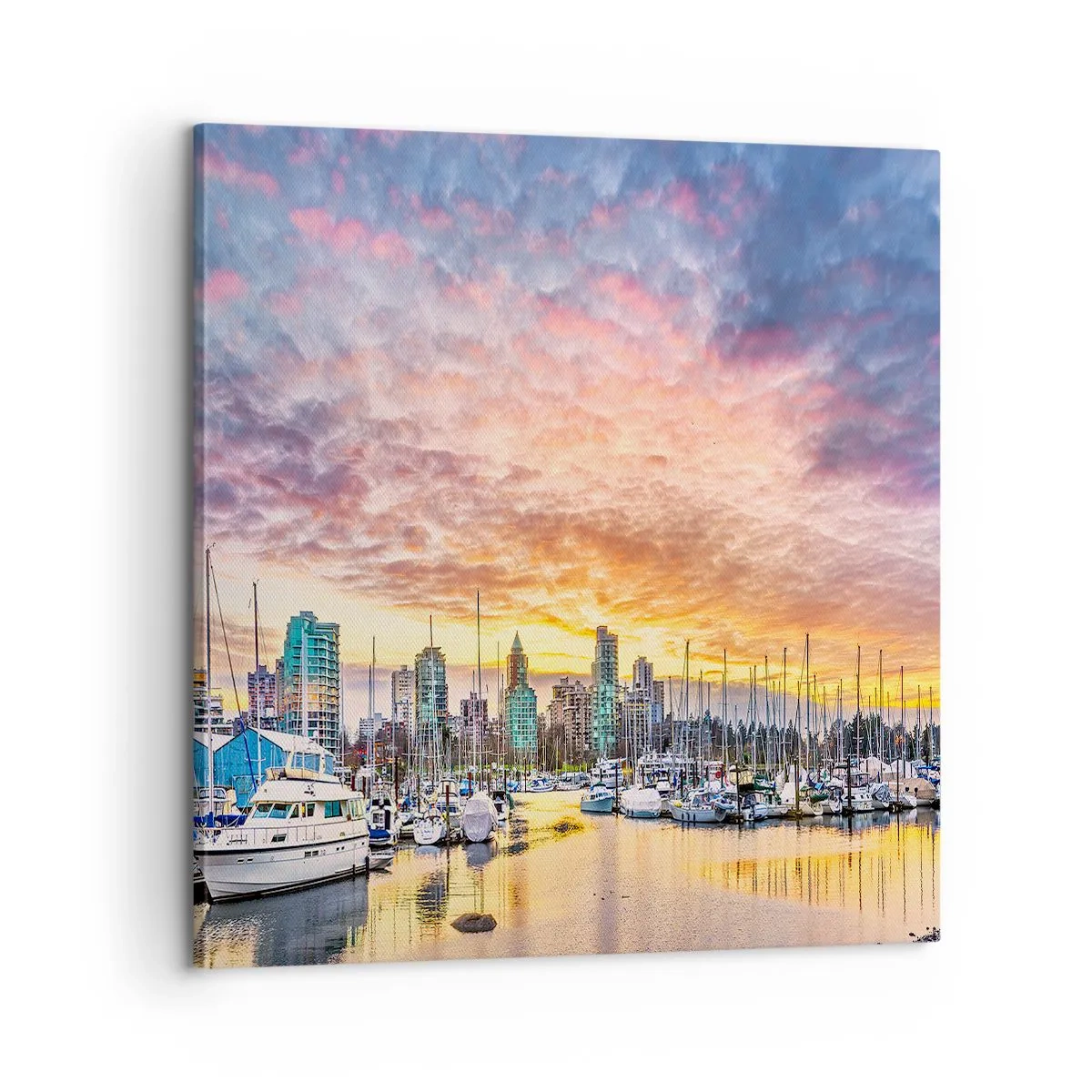 Schilderen op canvas - De stad van duizend zeelieden - 60x60 cm