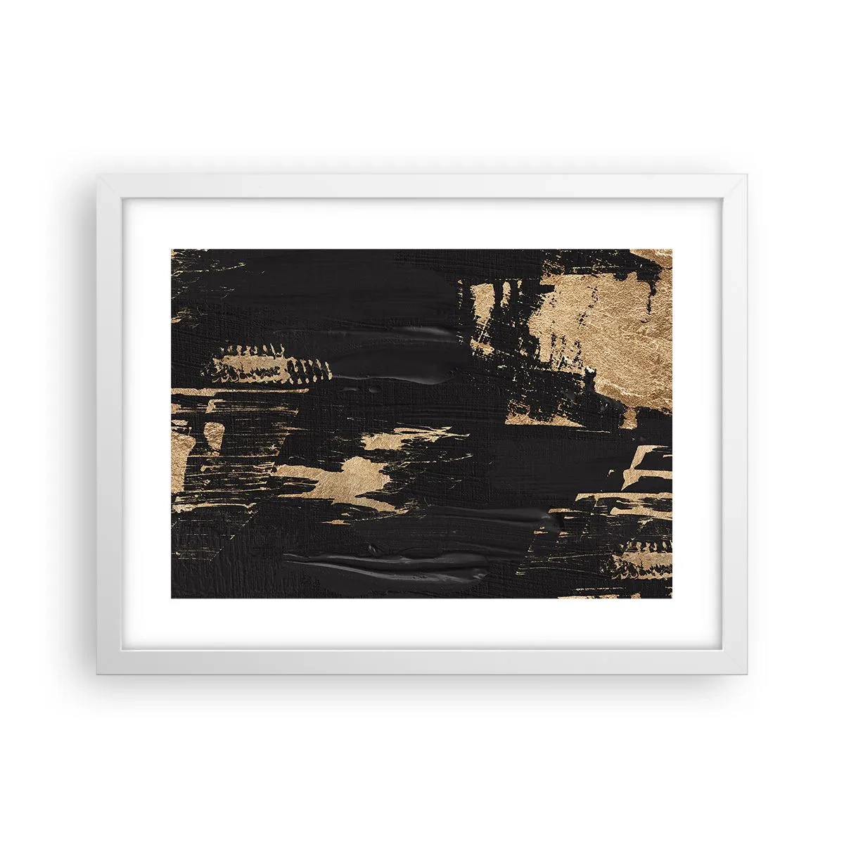 Poster in een witte lijst - Spoor van aanraking - 40x30 cm