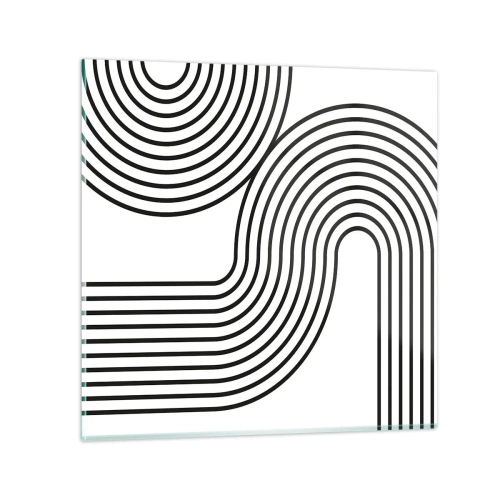 Schilderen op glas - In de bocht - 70x70 cm