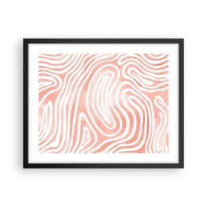 Poster in een zwarte lijst - In het koraallabyrint - 50x40 cm