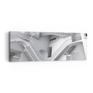 Schilderen op canvas - De paradoxen van de ruimte - 90x30 cm