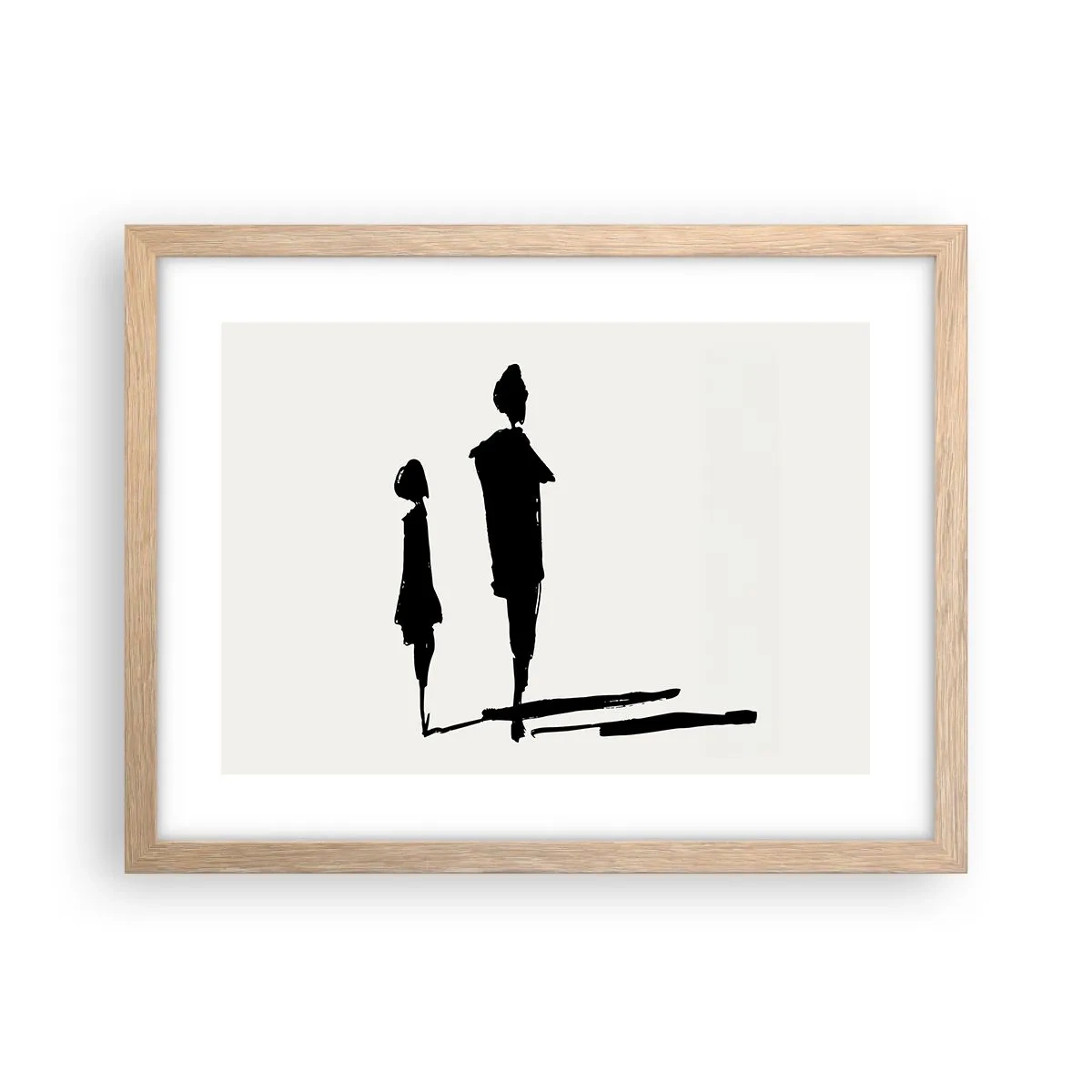 Een poster in een licht eiken lijst - Zeker samen? - 40x30 cm