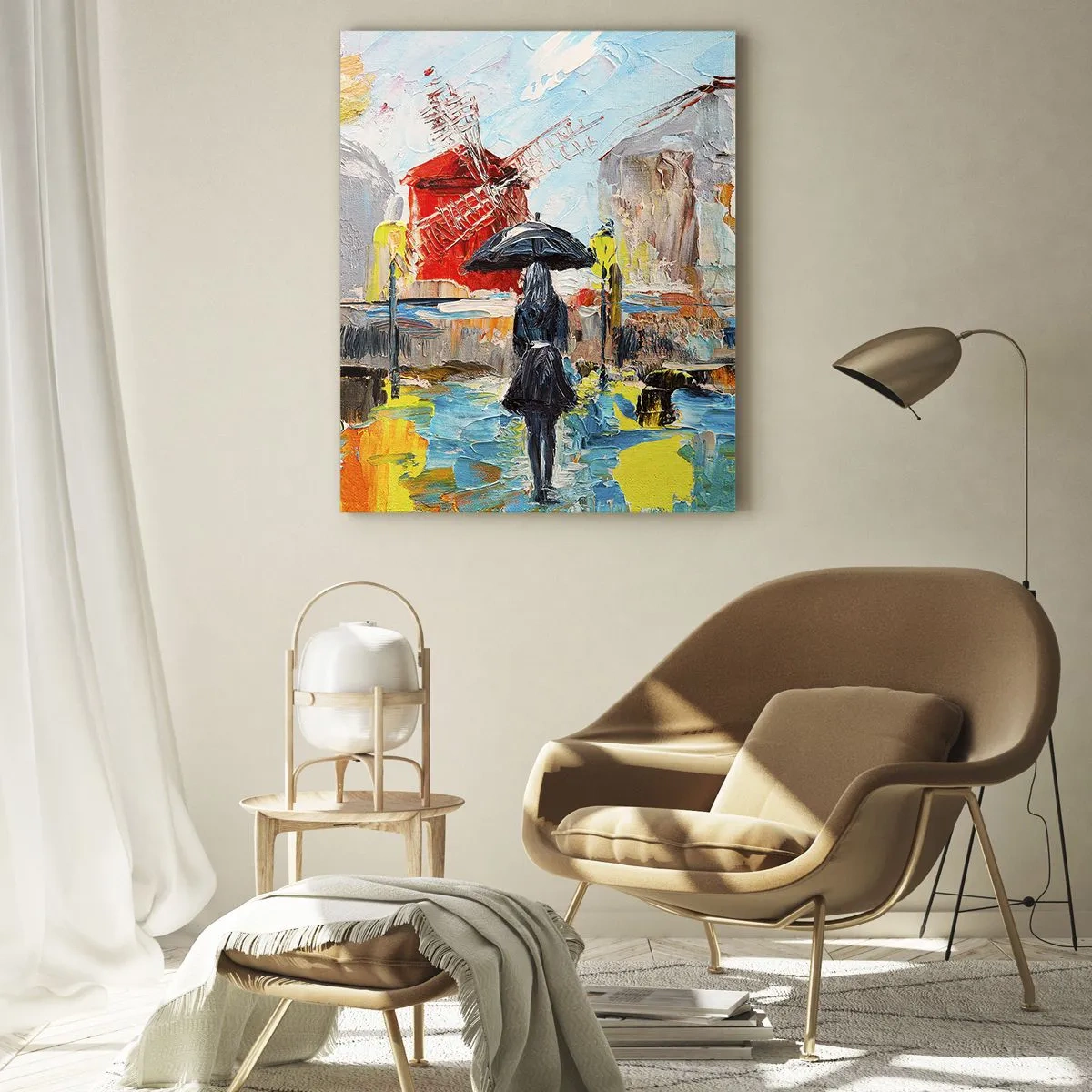 Schilderen op glas - Parijse legendes - 50x70 cm