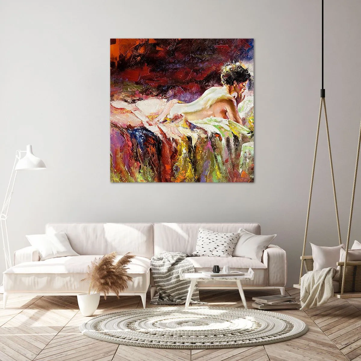Schilderen op canvas - Venus in gedachten - 30x30 cm