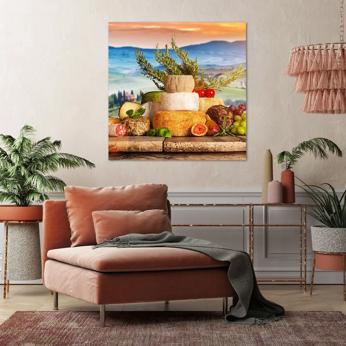 Schilderen op canvas - De Italiaanse levensvreugde - 40x40 cm