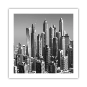 Poster - Stad in de woestijn - 50x50 cm