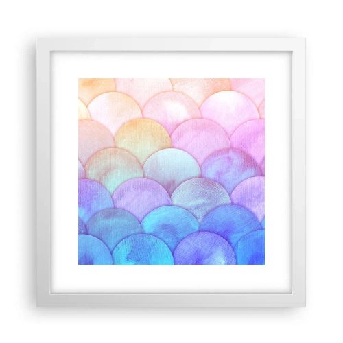 Poster in een witte lijst - Parel schaal - 30x30 cm