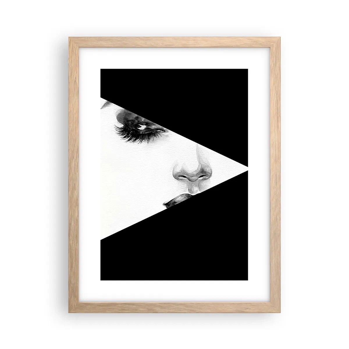 Een poster in een licht eiken lijst - Altijd niet ontdekt - 30x40 cm