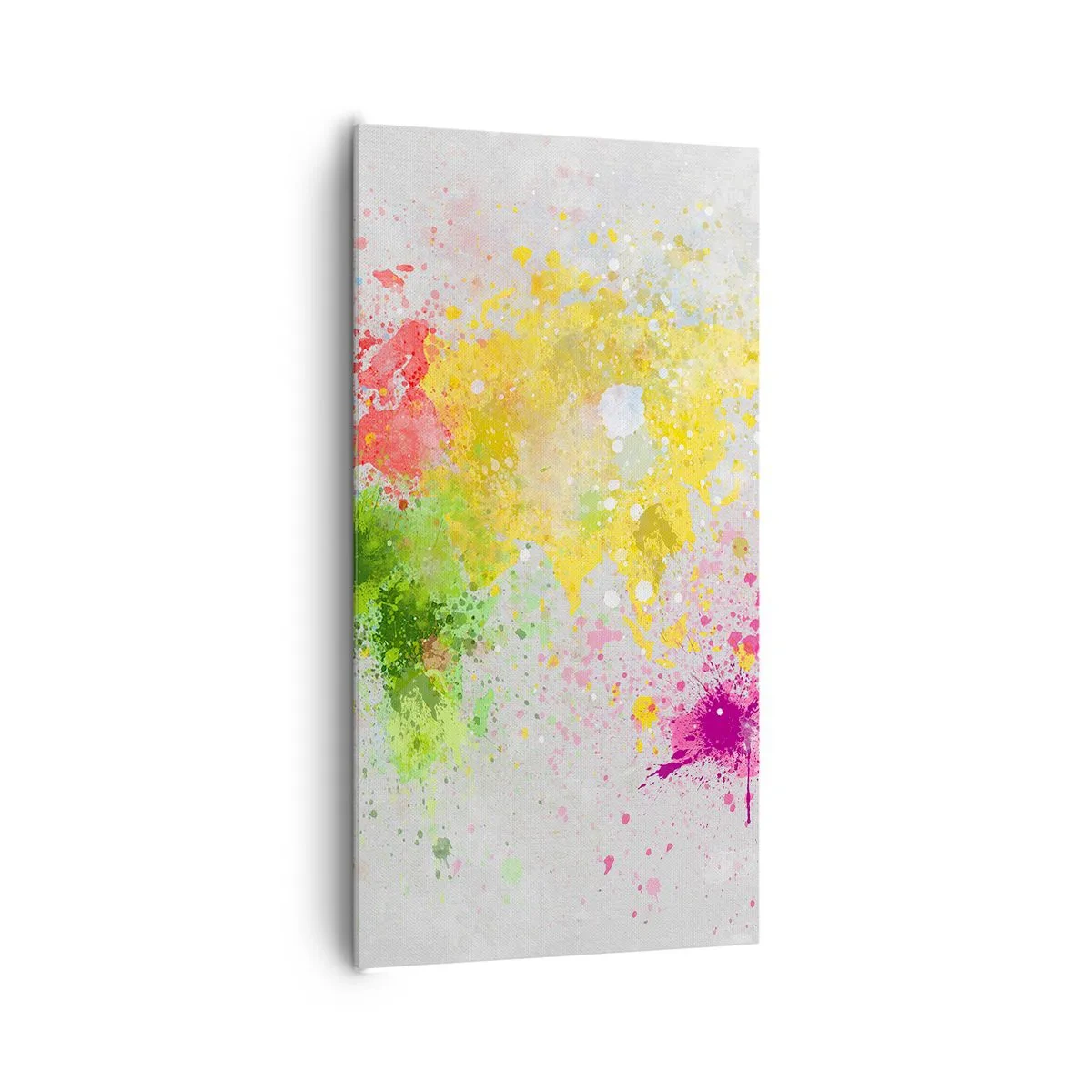 Schilderen op canvas - Alle kleuren van de wereld - 65x120 cm