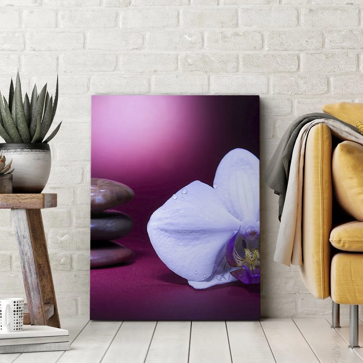 Schilderen op canvas - Een studie van versheid in paars - 50x70 cm