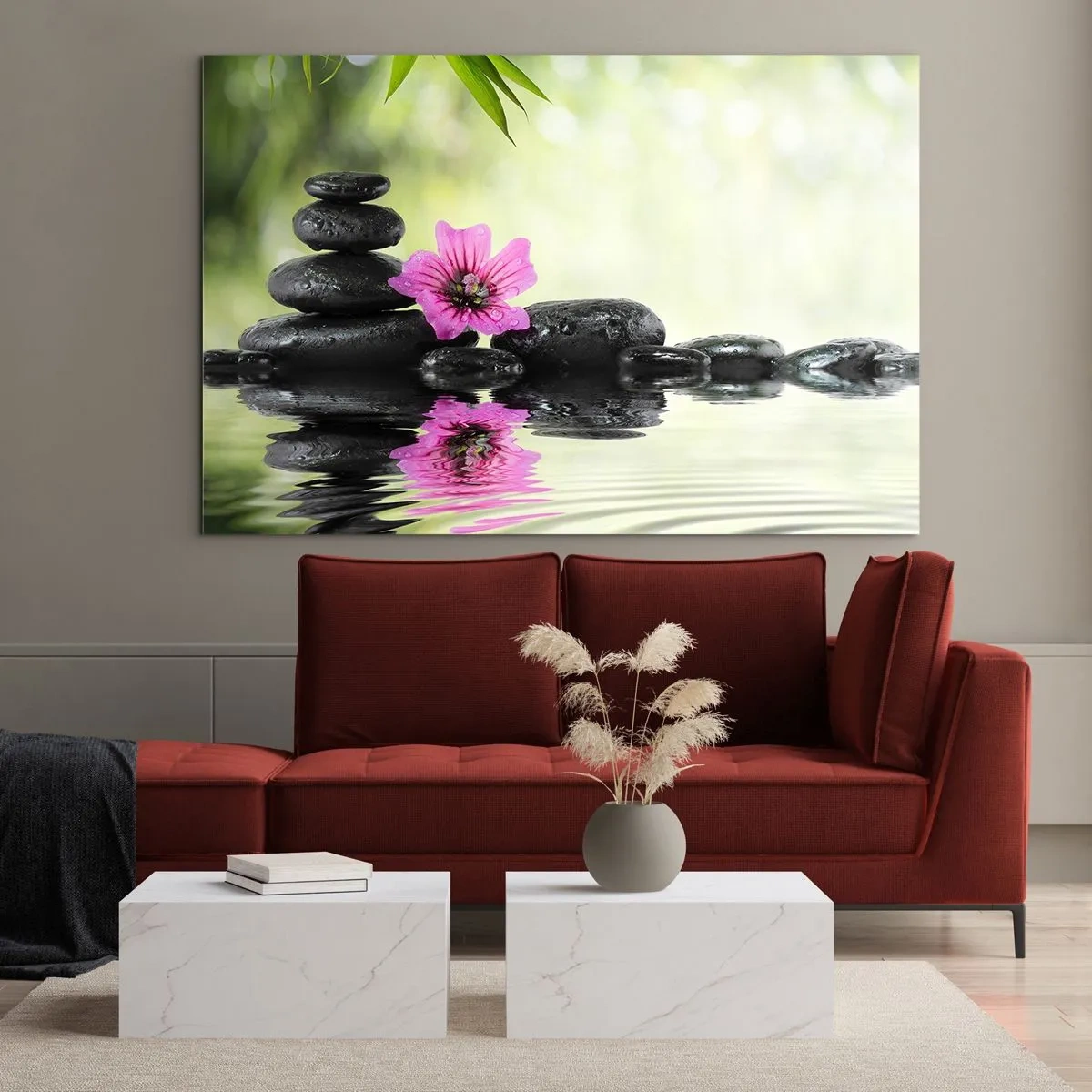 Schilderen op glas - Tijd voor de ziel - 100x70 cm