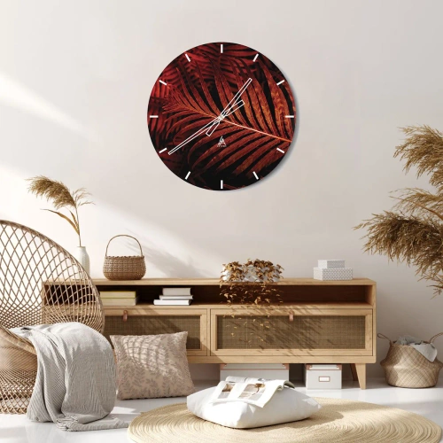 Wandklok - Klok - De hitte van het leven - 40x40 cm