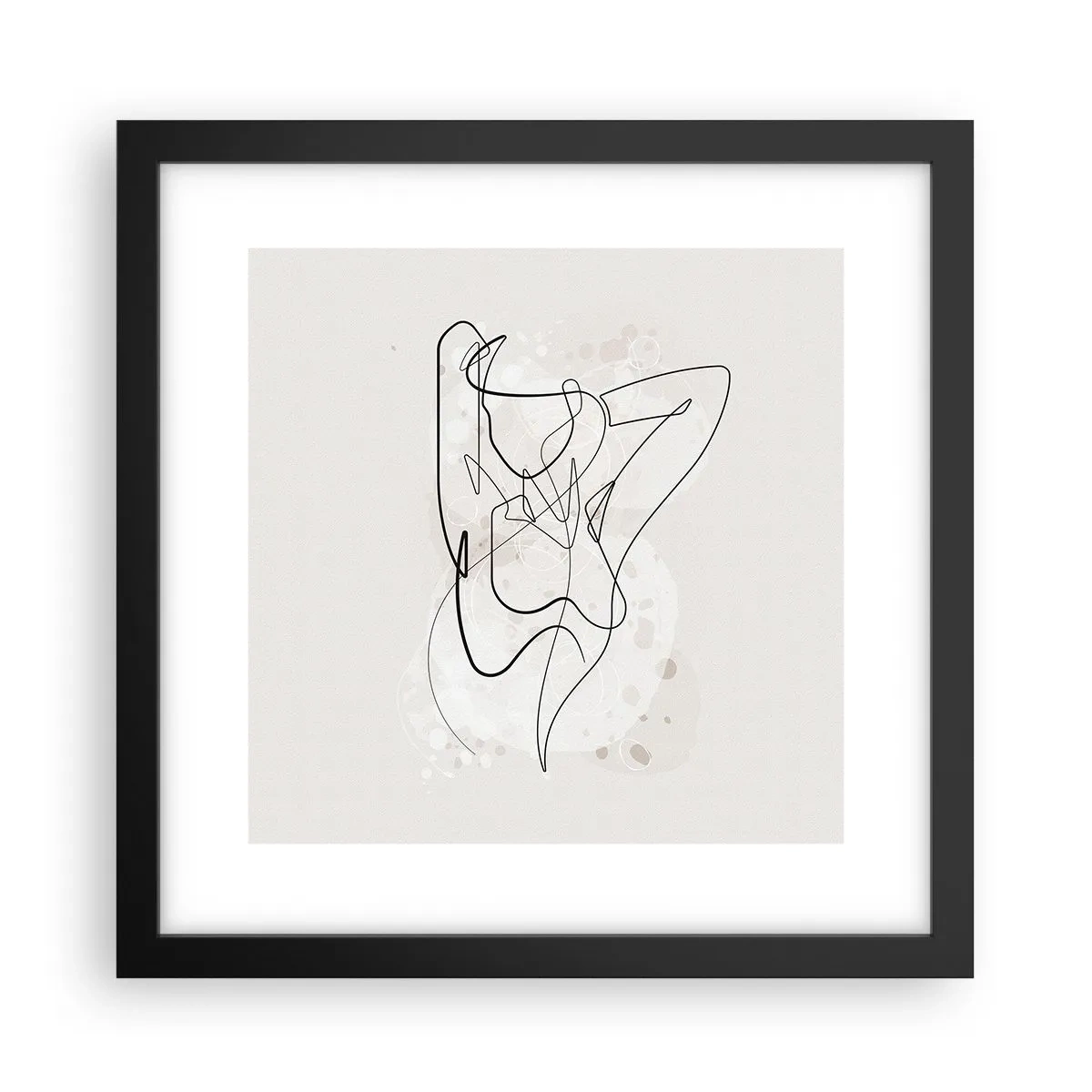 Poster in een zwarte lijst - De kunst van het verleiden - 30x30 cm